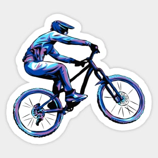 BMX Biker Jump Sticker